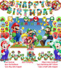 TAKARA Game Super Mario Birthday Party Decoration Mario Balloon Banner Backdrop Super Brother Party Supplies Baby Shower