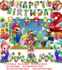 TAKARA Game Super Mario Birthday Party Decoration Mario Balloon Banner Backdrop Super Brother Party Supplies Baby Shower