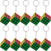 1/10pcs Children's Magic Cubes Keychain Games Mini Early Educational Toys Ring Classic Puzzle Playing Birthday Party Favors Gift