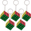 1/10pcs Children's Magic Cubes Keychain Games Mini Early Educational Toys Ring Classic Puzzle Playing Birthday Party Favors Gift