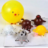3PCS Kids Funny Dinosaur Animals Inflate Vent Balls Toy Squeeze Soft Ball Balloon Outdoors Party Sports Cute Funny Games Gift
