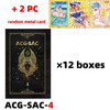 Wholesale 12 Boxes Welfare Girl Acg-sac-4 Collection Cards Anime Cards+2pcs Metal Card Tcg Game Tabl Card Randomly Girl Party