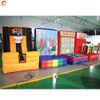 Free Ship 1.5x1.5x2mH 4 in 1 Inflatable Carnival Game Baseball Axe Basketball Skeet Commercial Party Event Toys for Sale