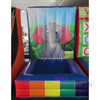 free air ship to door,4 in 1 inflatable carnival game,pvc basketball hoop toss game party rent toy combos