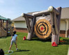 2 Players Carnival Inflatable axe throwing game inflatable soccer dart shooting sticky game board Sports Games Interactive Party