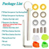 16Pcs/Bag Unresponsive Yoyo Bearings Bearing Removal Tool Yoyo Strings Responsive Yoyo Bearings Stainless Steel Axle w/ Wrench