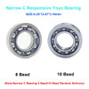 16Pcs/Bag Unresponsive Yoyo Bearings Bearing Removal Tool Yoyo Strings Responsive Yoyo Bearings Stainless Steel Axle w/ Wrench