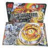 B-X TOUPIE BURST BEYBLADE SPINNING TOP Metal Fusion Masters BB128 OMEGA DRAGONIS 85XF 4D System - STARTER SET WITH LAUNCHER