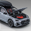 1/24 Car Model Diecast Metal Toy Vehicles Car Model Simulation Sound Light for Audi RS6 Avant Station Wagon Alloy Kids Toys Gift