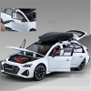 1/24 Car Model Diecast Metal Toy Vehicles Car Model Simulation Sound Light for Audi RS6 Avant Station Wagon Alloy Kids Toys Gift