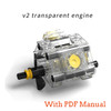 Power Functions Servo Train Car Motor Polarity Switch IR Speed Remote Control Receiver Battery Box Educational Kid Program Toys
