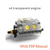 Power Functions Servo Train Car Motor Polarity Switch IR Speed Remote Control Receiver Battery Box Educational Kid Program Toys
