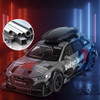 1:24 DTM Modified Vehicle Alloy Toy Wheel Steering Sound and Light Car Model for Audi RS6 Kids Toys Birthday Gift