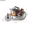 New 1Pc 1:12 1886 Vintage Classic Car No.1 Alloy Car Model Simulation Tricycle Pull Back Toy For Children Gift Collection