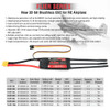 SURPASS HOBBY Flier 20A 30A 40A 50A 60A 80A 100A Brushless ESC Speed Controller with BEC 2-6S for RC Airplanes Helicopter