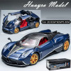 1:24 Car Alloy Car Model Super Sports Car Simulation Chinese Dragon for Pagani Children's Toy Car Boy Collection Decoration Gift