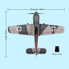 FW-190 RC Plane 2.4G 4CH 402mm Wingspan RC Aircraft One Key Aerobatic RTF Fighter Mini Warbird RC Airplane Toys Gifts