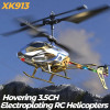 Rc Helicopter Xk913 3.5Ch 2.5Ch Remote Control plane Aircraft Fall Resistant Type-C Charge LED Outdoor Flying Toys for Kids