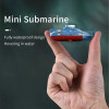 Mini RC Submarine 0.1m/s Speed Remote Control Boat Waterproof Diving Toy Simulation Model Gift for Kids Boys Girls