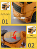 DOUBLE E E578 RC Trucks 1/26 Toys Vehicles Cars Cement Mixer Truck Engineering Construction Eletric Toys for Boys Gifts