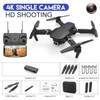 E88 Drone 4K Wide-angle HD Camera WiFi FPV Height Hold Foldable RC Quadrotor Helicopter Dual Camera Children's Toys