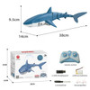 2.4G Simulation Remote Control Animals with Lights Submarine Robots Fish Electric Toys for Boy Upgrade Spray Water Rc Shark Toy