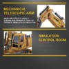 1/18 RC Excavator Control remote Car 2.4G Radio Controlled Car Tractor Model Engineering Building Construction Toys for Kid Gift