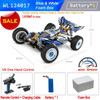 WLtoys 124017 V8 1:12 4WD 75Km/H RC Racing Car One Hand Remote Control Drift High-Speed Brushless Motor Off-Road Toys Kids Gift