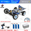 WLtoys 124017 V8 1:12 4WD 75Km/H RC Racing Car One Hand Remote Control Drift High-Speed Brushless Motor Off-Road Toys Kids Gift