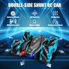 Remote Control Cars for Kids Double Sided Rotating 4WD RC Cars with Universal Wheels & Headlights Racing RC Stunt Car Toy