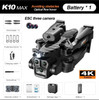 New K10 Max RC Drone HD Triple Camera Optical Flow Positioning Obstacle Avoidance Gesture Photography Foldable Quadcopter Toys