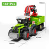 Technical Remote Control Farm Tractor Engineering Vehicle Model Building Blocks City Mechanical Tractor Machine Bricks Toys Gift