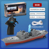 Mini Rc Boat Kids Toy Remote Control Warship Dual Motor Radio-Controlled Ship High Speed Boats Model Electric Toy Children Gift