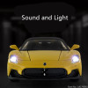 1:32 Alloy Sports Car Model Metal Toy Vehicles Car Model Sound and Light Simulation for Maserati MC20 Cabrio Kids Toys Gift