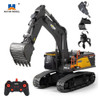 HUINA 1594 RC Excavator 1:14 Scale 22CH RC Truck Remote Control Cars Trucks crawler Children's Electric Car Toys for Boy Gift
