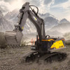 HUINA 1594 RC Excavator 1:14 Scale 22CH RC Truck Remote Control Cars Trucks crawler Children's Electric Car Toys for Boy Gift