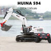 HUINA 1594 RC Excavator 1:14 Scale 22CH RC Truck Remote Control Cars Trucks crawler Children's Electric Car Toys for Boy Gift