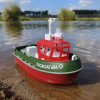 Remote Control Boat Toy Simulation 1:72 Red Fire Boat 2.4G Splicing Toy Model Decoration Water Tug Boat Children'S Birthday Gift