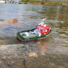 Remote Control Boat Toy Simulation 1:72 Red Fire Boat 2.4G Splicing Toy Model Decoration Water Tug Boat Children'S Birthday Gift