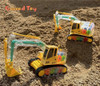 Construction RC Excavator Toy for Boy Remote Control Transparent Gear Electric Excavator Truck Model Engineering Vehicle Car Toy