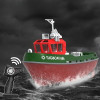 1:72 Electric Boat Water Toy Remote Control Tugboat Charging Electric Boy Girl Simulation Remote Control Cargo Ship Model Toy