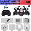 KBDFA KB68 Land-Air Drone 4K Dual Professional HD Camera Avoidance Quadcopter Helicopter Foldable Obstacle Avoidance WIFI Toys