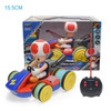 Anime Cartoon Figure Super Bro go-kart Toy Remote Control Car Gesture Induction Music Lighting Stunt Remote Control Kart Model