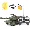 1:32 Model for Tank R/C Military Battle for Tank Toy 2.4GHz Remote Control Collectable for Play Vehicle Boys Favor Birth E65D