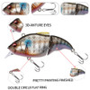 1pcs Joint Fishing Lure 71mm 9.7g Floating Swimbait Crankbaits Wobbler Minnow Artificial Hard Bait Bass Pike Tackle