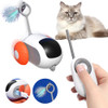 Automatic Car Cat Toy Remote Control Wireless Tease Cat Toy Self-Moving Intelligent Car Cat Toys for Indoor Cats Small Dogs