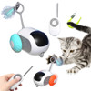 Automatic Car Cat Toy Remote Control Wireless Tease Cat Toy Self-Moving Intelligent Car Cat Toys for Indoor Cats Small Dogs