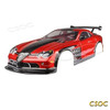 CSOC PVC Car Shell for 1/10 RC Drift Racing Car and Truck 45-70km/h High Speed Remote Control KIT Toy Big Off-road 4WD for Adult