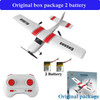 RC Plane EPP Foam 2.4G 2CH RTF 100 Meters Remote Control Wingspan Aircraft Fixed Wingspan Airplane Toys Gifts for Children Kids