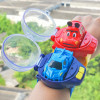 2.4G Mini Cartoon RC Small Car Analog Watch Remote Control Cute Infrared Sensing Model Charge Toys For Children Gifts